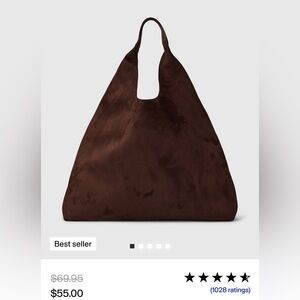 Gap Viral Suede Slouchy Tote Bag
